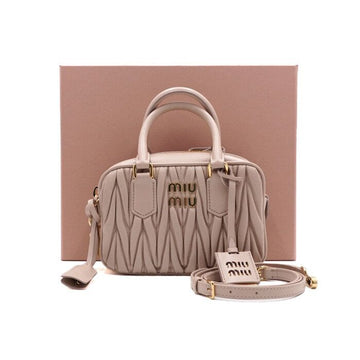 MIU MIU アルカディ ナッパ レディース トートバッグ兼ショルダーバッグ クロスボディ aa57679 5BB123 152315728