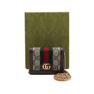 Gucci Ophidia GG Supreme Wallet on Chain Mini Crossbody 625711 152315817