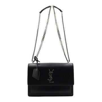 SAINT LAURENT Schwarze Mittelgroße Sunset Monogram Schulter- und Umhängetasche 442906 152315829