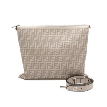 FENDI Kamelia Weiße After FF Punchen Logo Unisex Schultertasche und Crossbody-Tasche 7VA604 152315859