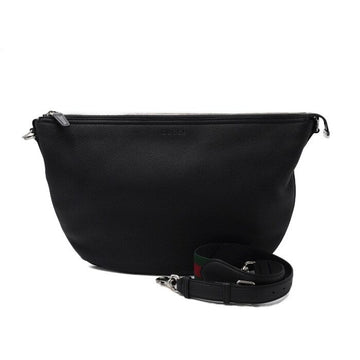 GUCCI Schultertasche aus schwarzem Angoraleder B Large für Damen und Herren aa54891 152315934