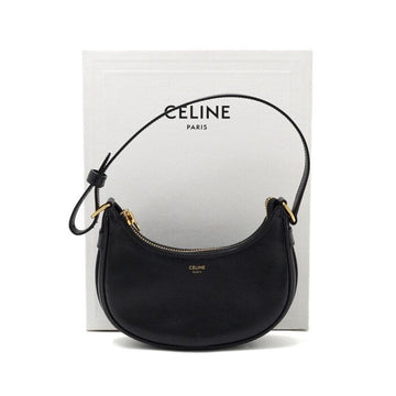 CELINE ブラックレザー ミニアバ ショルダーバッグ 10I602DS1 152315994