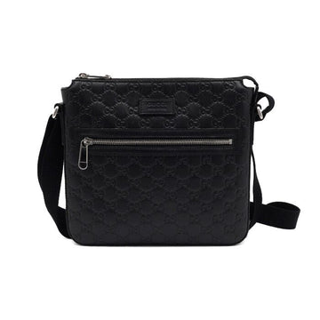 GUCCI 406410 ブラック GGロゴ シマレザー エデン メンズ メッセンジャー クロスバッグ 406410 152316013