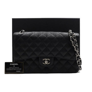 CHANEL Schwarze große Klappen-Handtasche A58600-Y01864-C3906 152316021