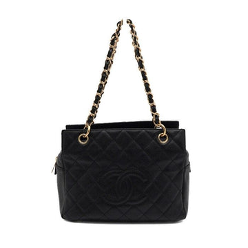 CHANEL タイムレスCC ブラック キャビア トートバッグ兼ショルダーバッグ A18004 152316083