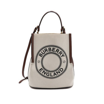 Burberry Canvas Graphic Logo Small Peggy Bucket Bag Tote Bag and Shoulder Bag Crossbody AA55776 152316155