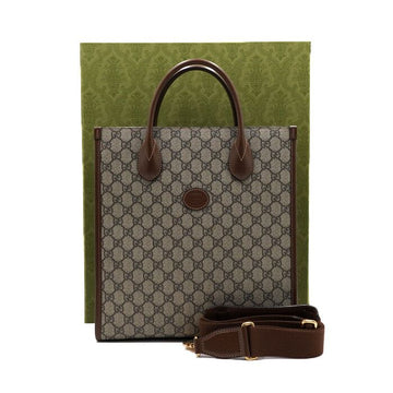 GUCCI Interlocking GG Canvas Tote Bag mit Schulterriemen 723308 152316160