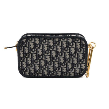 DIOR オブリークジャカードクエイクゴールドDリングポーチバッグ aa55391 152316172