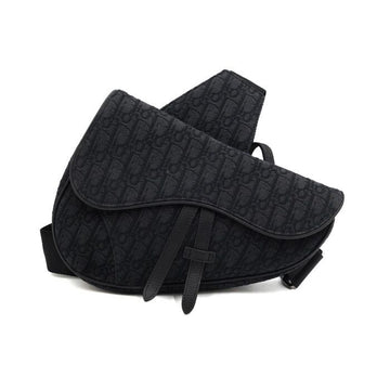 DIOR ブラックオブリークジャカードサドルバッグショルダーバッグ兼クロスバッグ 1ADPO093YKY 152316200