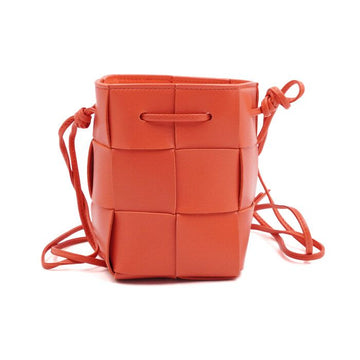 BOTTEGA VENETA 680217 ネオンレッド ミニバケットショルダーバッグ aa53244 152316248