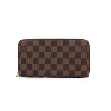 LOUIS VUITTON N60015 Damier Ebene Canvas Zippy Wallet 56192 152316404