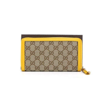 Gucci 308281 GG Logo Canvas Bamboo Zip Women's Long Wallet 308281 152316429