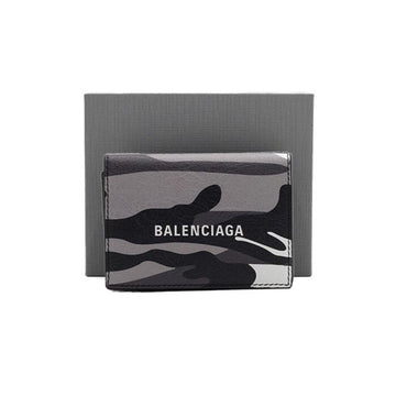 BALENCIAGA カモフラージュ レザー CASH ミニ カードウォレット 594312 152316454