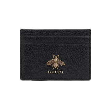GUCCI アニマリエ BEE ブラック レザー カードケース 523685 152316553