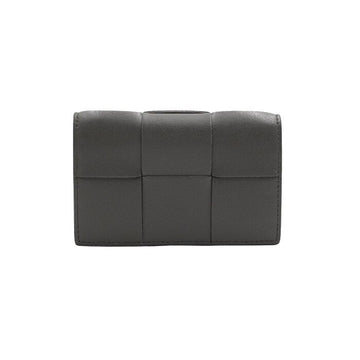 Bottega Veneta Gray Intrecciato Flap Cassette Business Card Holder Card Wallet 651396 152316556