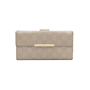 Gucci Ivory GG Supreme Leather Women's Long Wallet 112715 152316601