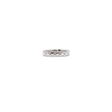 CHANEL Quilted Coco Crush Mini Ring in 18K White Gold J11793 152316642