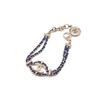CHANEL ブルーラムスキンCOCOゴールドチェーンブレスレット女性用ブレスレット aa58625 152316699