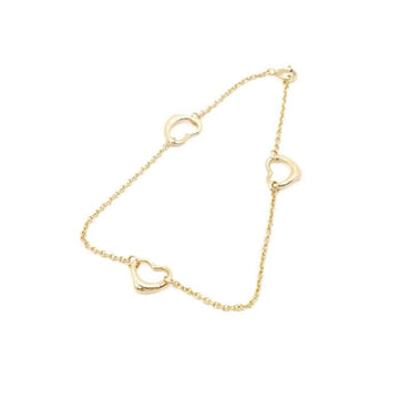 TIFFANY & CO 18Kイエローゴールド エルサペレッティ トリプルオープンハートペンダント ブレスレット aa52619 152316775