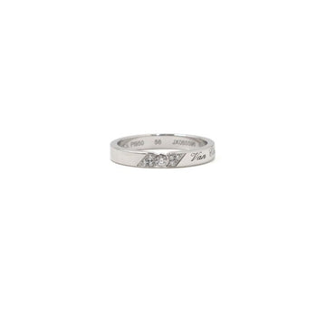 Van Cleef & Arpels Platinum Taille d'Épaule Signature Étoile 7P Diamond 3MM Ring 16 152316810