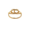 Dior Clair D Lune Gold Finish Metal CD Crystal Ring 10 aa58655 152316817 [P]