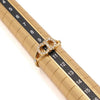 Dior Clair D Lune Gold Finish Metal CD Crystal Ring 10 aa58655 152316817 [P]