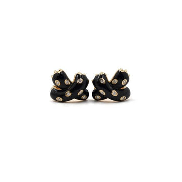 Fred 8B0299 18K Yellow Gold 14P Diamond Ombre Pelinne Earrings aa54237 152316839