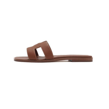 HERMES Damen Sandalen 03360 ORAN Gold H021056Z 152316879