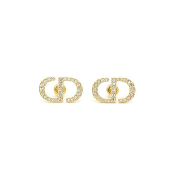 Dior F1742PTCCY Petit CD Crystal Gold Earrings 152316918