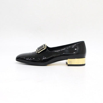 CHANEL Damen-Lederloafers schwarz glänzend G39154 152316930