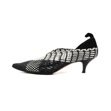 Celine Woven Check V-Neck Pumps Women Shoes aa53208 152316949