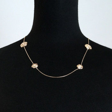 Omega 18K Yellow Gold Mother of Pearl Flower Necklace aa59080 152316960