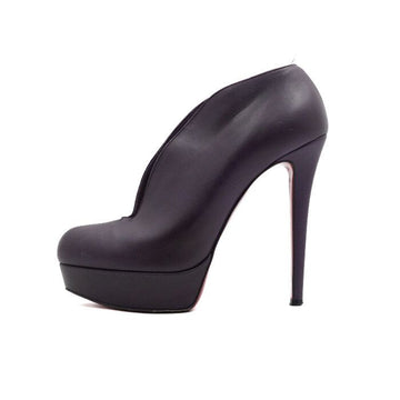 CHRISTIAN LOUBOUTIN パープルレザー女性アンクルブーツaa53505 152316987