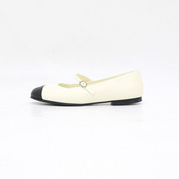 CHANEL Crystal CC Logo Mary Jane Ballerina Flat Shoes 38897 152317001