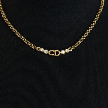 DIOR Goldener CD Kristalllogo Damen Halskette aa56250 152317010