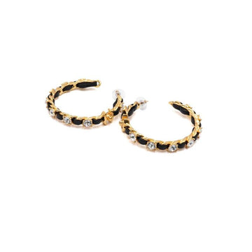 CHANEL AB4442 20 Saison Goldene Kettenohrringe mit Kristallen 57823 152317040