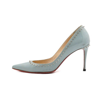 Christian Louboutin Sky Blue Patent Studded Women's Pumps aa53510 152317055
