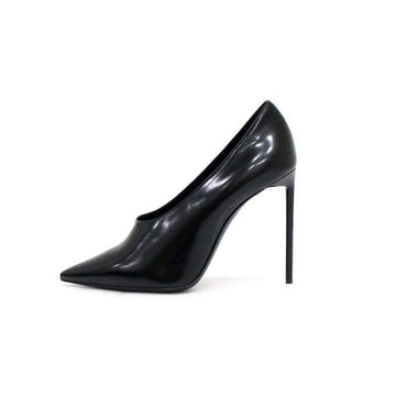 Saint Laurent Black Leather Teddy Stiletto Pumps Women Shoes 539991 152317064