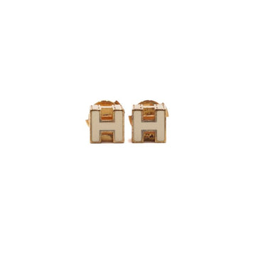 Hermes Gold-Plated H Cube Earrings AA58085 152317101