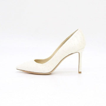 JIMMY CHOO ホワイトベールパンプス女性靴 aa57856 152317131