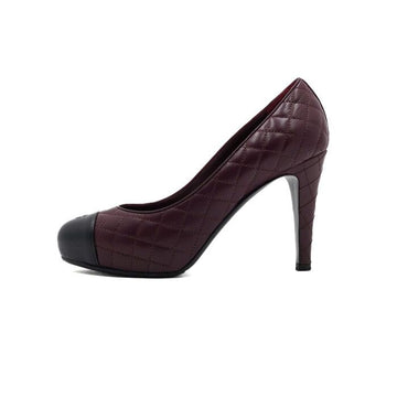 CHANEL G28759 Lila Gepolsterte Pumps Absatzschuhe für Damen 152317133