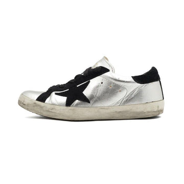 Golden Goose Superstar Silver Black Tab Women Sneakers GYF00101 152317136