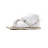 Tory Burch Logo Strap Ivory Leather Women's Sandals Mules Slippers aa60249 152317192 [P]