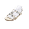 Tory Burch Logo Strap Ivory Leather Women's Sandals Mules Slippers aa60249 152317192 [P]