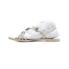 Tory Burch Logo Strap Ivory Leather Women's Sandals Mules Slippers aa60249 152317192 [P]