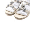 Tory Burch Logo Strap Ivory Leather Women's Sandals Mules Slippers aa60249 152317192 [P]