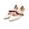 Gucci White Sylvie Strap Women's Pumps Heels 460114 152317206 [P]