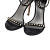 Stuart Weitzman Black Suede Gold Studded Women's Sandals 73999 152317221 [P]