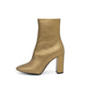 Saint Laurent Gold Leather Women's Ankle Boots aa57821 152317234 [P]