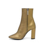 Saint Laurent Gold Leather Women's Ankle Boots aa57821 152317234 [P]
